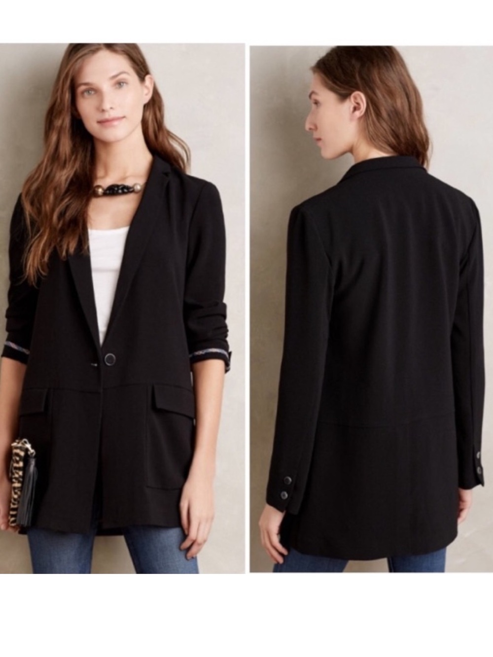 NWT Anthropologie Cartonnier Beatrice Boyfriend Blazer